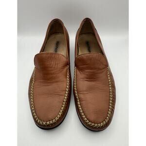 Hush Puppies Shoes Women's 8 M Comfort Slip on Loafers brown Leather